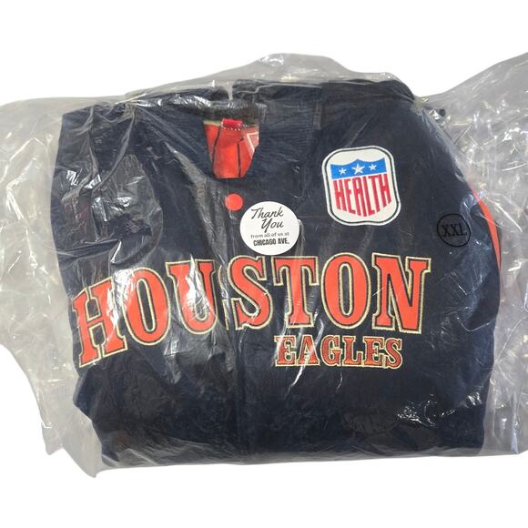 HeadGear Classics Nostalgia Co. Sz 2XL Houston Black Eagles Varsity Jacket - Picture 9 of 9